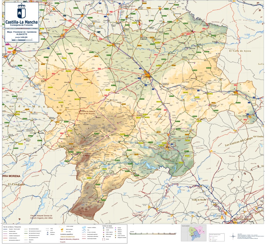 Mapa Digital Carreteras Albacete