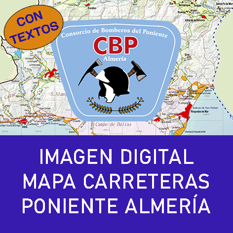 Mapa Digital Carreteras Poniente Almería Mudo